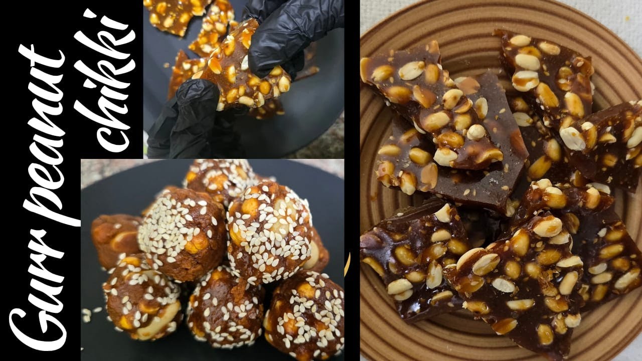Peanut chikki || gurr wali peanuts || gurr k laddu 