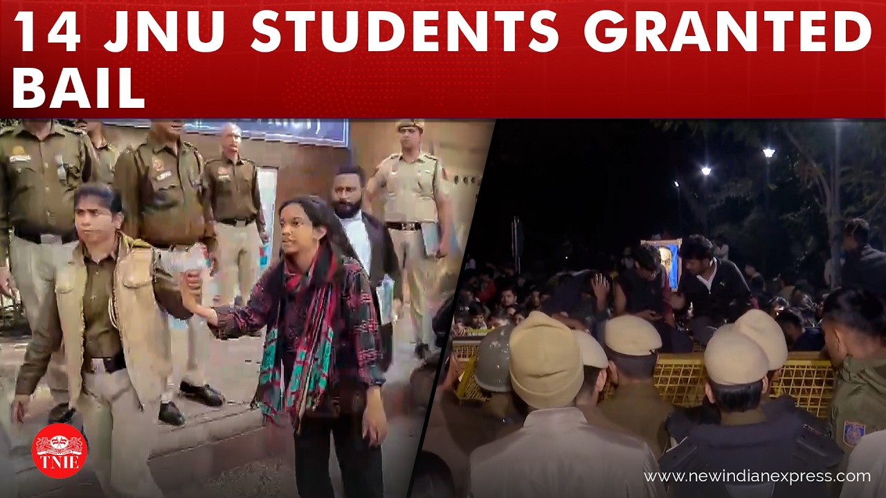 Delhi court grants bail to 14 JNU students arrested for protest against VC