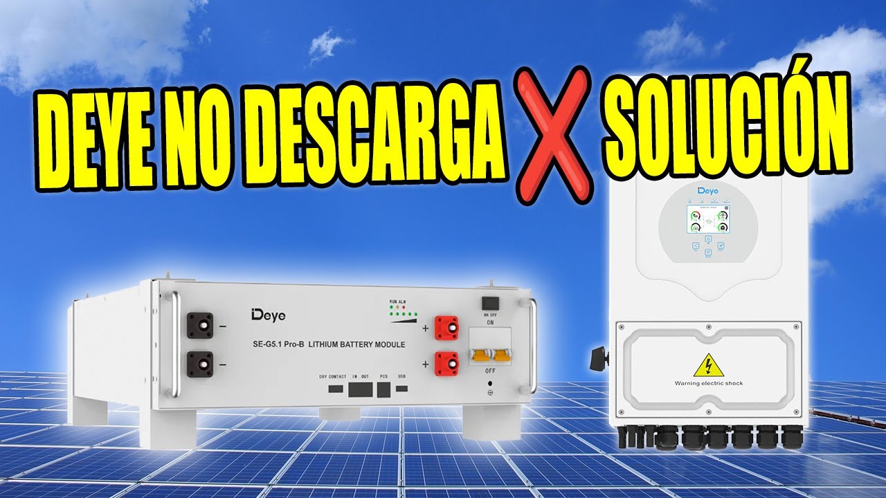 Solución: Inversor Deye No Descarga la Batería – Guía Fácil