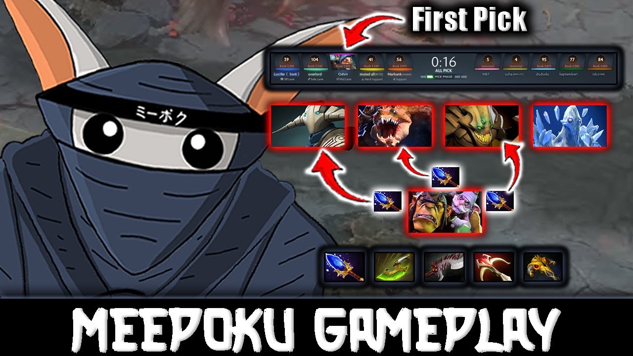 4 Counters + Aghanim's Supplier! they really wanted to counter Meepoku firstpick🤡-Meepoku Journey#77