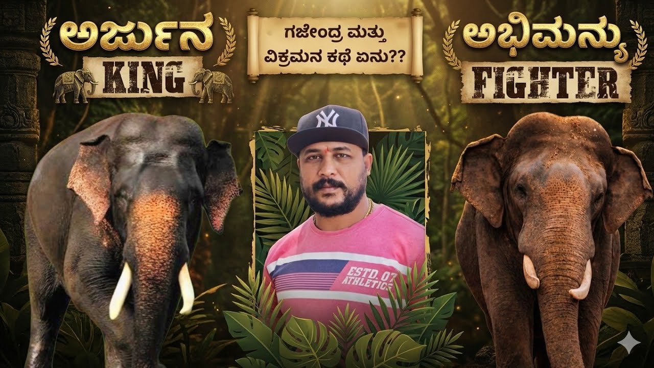 ಅರ್ಜುನ ಯಾವಾಗಲೂ KING 👑 ಅಭಿಮನ್ಯು ನಿಜವಾದ ಫೈಟರ್ – ಗಜೇಂದ್ರ, ವಿಕ್ರಮ ಲೆಜೆಂಡ್ ಆನೆಗಳು!🙏