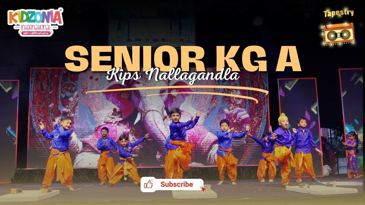 Senior KG A Students Shine at Kidzonia Annual Day 2025 - 26 | KIPS Nallagandla Branch Performance