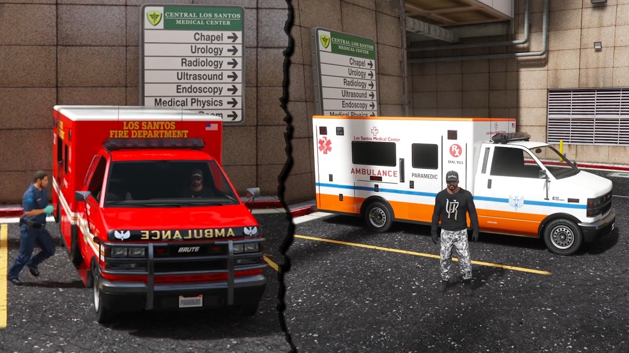 JADI PETUGAS AMBULAN MENYELAMATKAN WARGA LOS SANTOS - GTA 5 INDONESIA