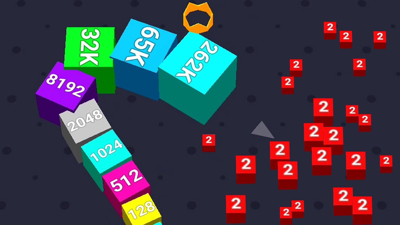 CUBE ARENA 2048.IO - Merge Numbers, Snake io Gameplay, Level Up Cube, Free Mobile Games