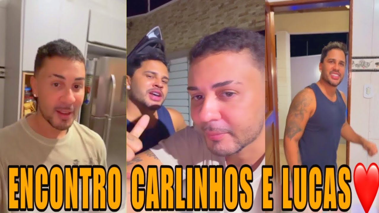 ACONTECEU O ENCONTRO DE CARLINHOS MAIA E LUCAS GUIMARÃES 😱 ESSA FOI A REAÇÃO DELES 😱🤭😍
