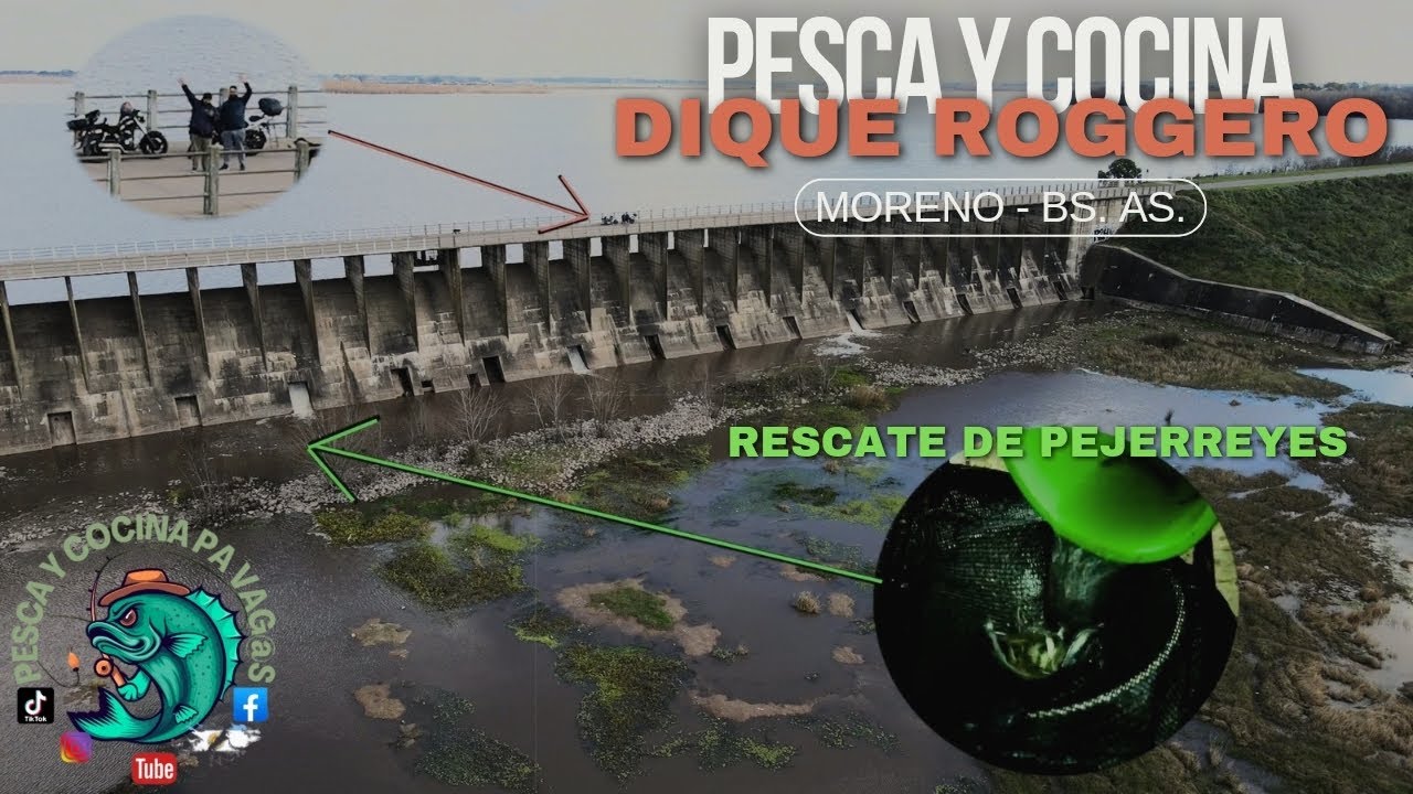 PESCA EN DIQUE ROGGERO - RESCATE DE PEJERREYES - GUISITO