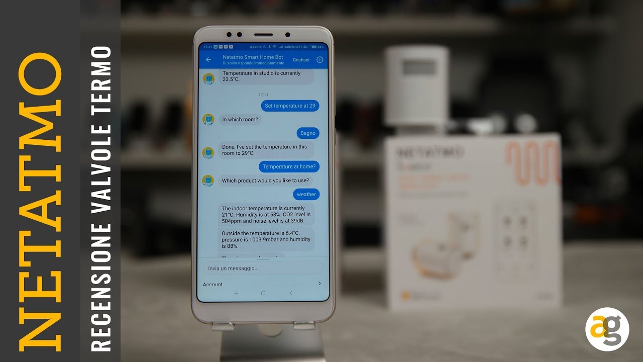 Recensione NETATMO ENERGY con un BOT comandi il riscaldamento e non solo!