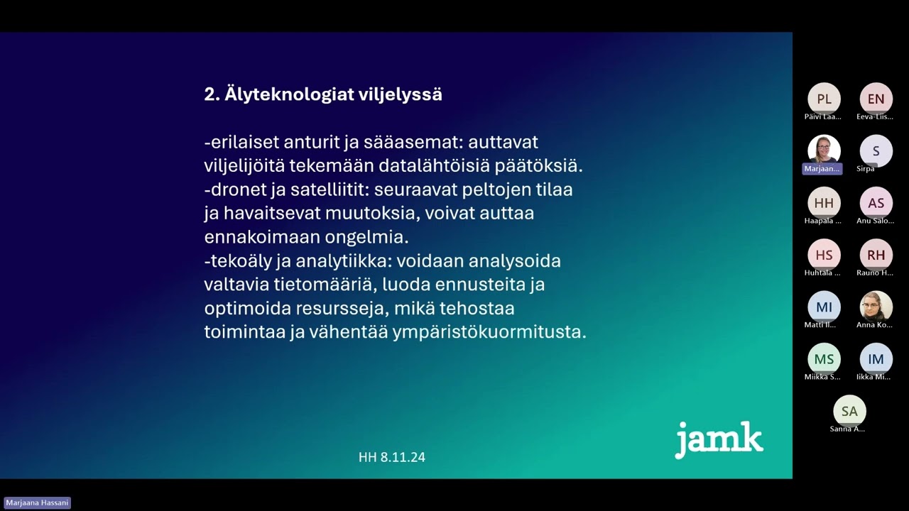 Älymaatalous Finnish Future Farm, HannuHaapala JAMK