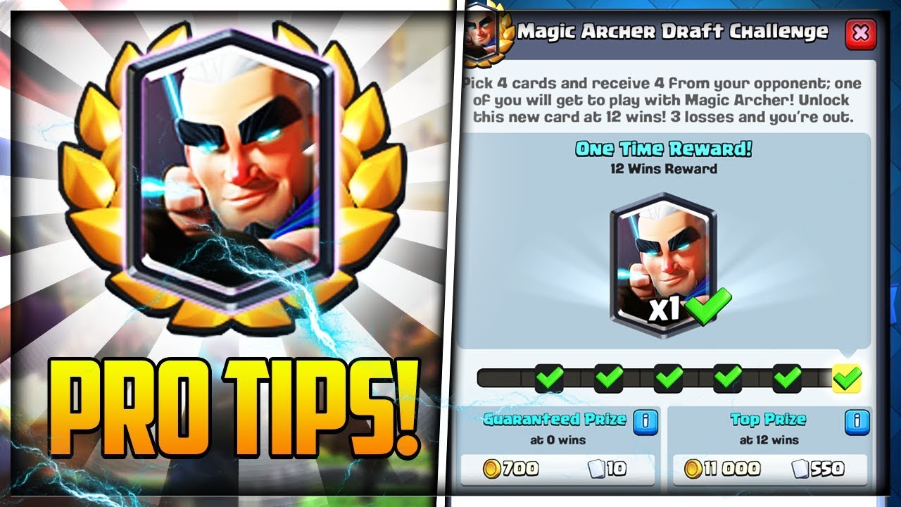 🔴LIVE - MAGIC ARCHER CHALLENGE IN CLASH ROYALE | UNLOCKING MAGIC ARCHER AT 12 WINS!