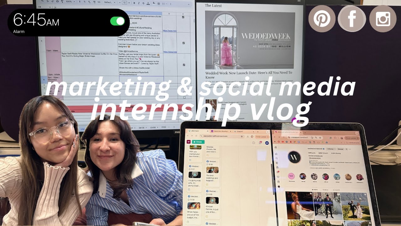 DAY IN THE LIFE OF A SOCIAL MEDIA MARKETING INTERN | advertising, no experience, corporate life ✦