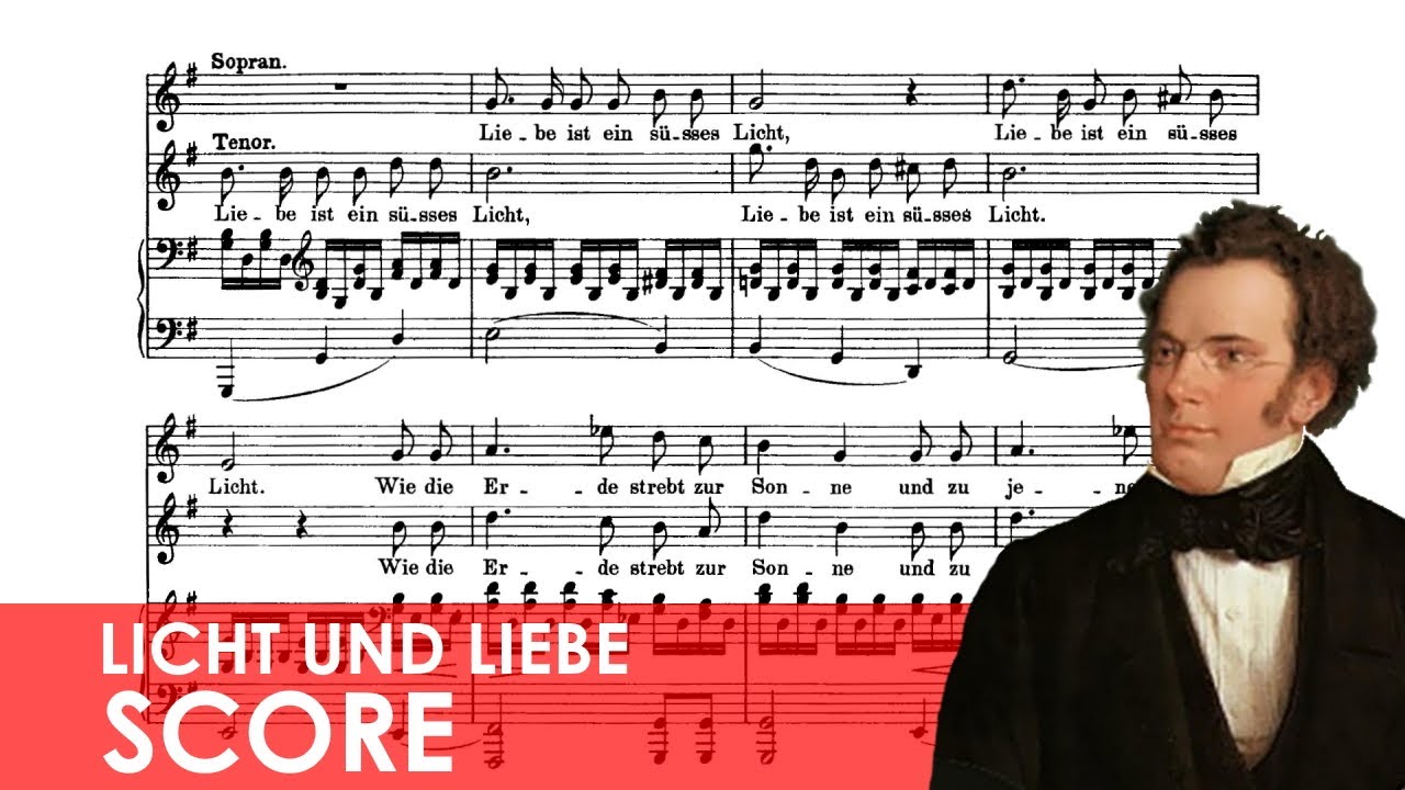 SCHUBERT Licht und Liebe (D.352) Score