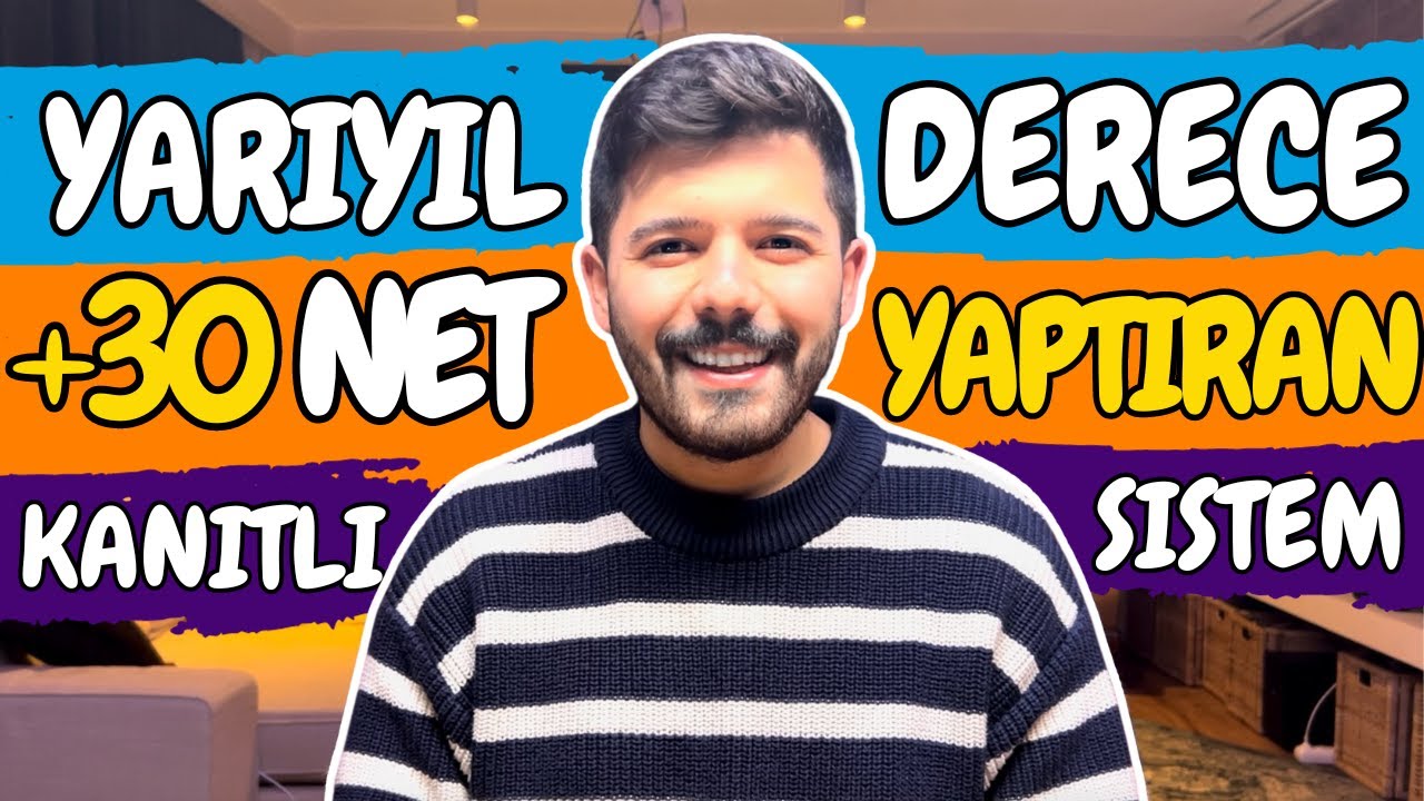 Yarıyıl Tatilinde +30 Net! | Kanıtlarıyla! | Derece Öğrencisi ÖZEL Sistemi!