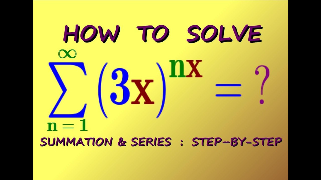 [ MATH OLYMPIAD - SUMMATION ]   HOW  TO  SOLVE  this  POWER  SERIES  or GEOMETRIC SERIES easily
