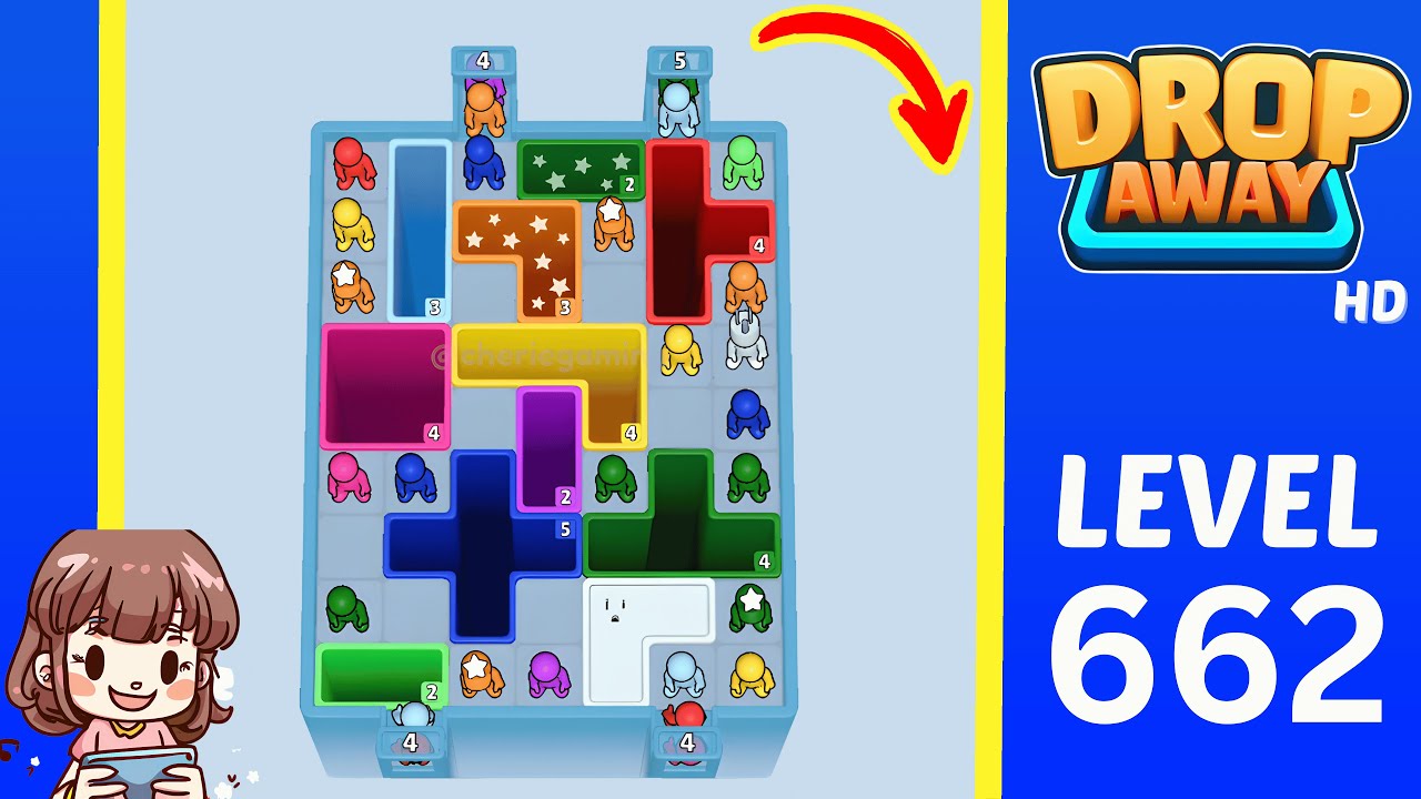Drop Away Level 662 Solution Walkthrough