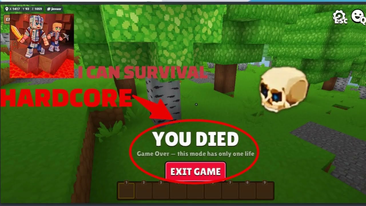 MineFun io but i can Survival in hard mode X_X ! ...