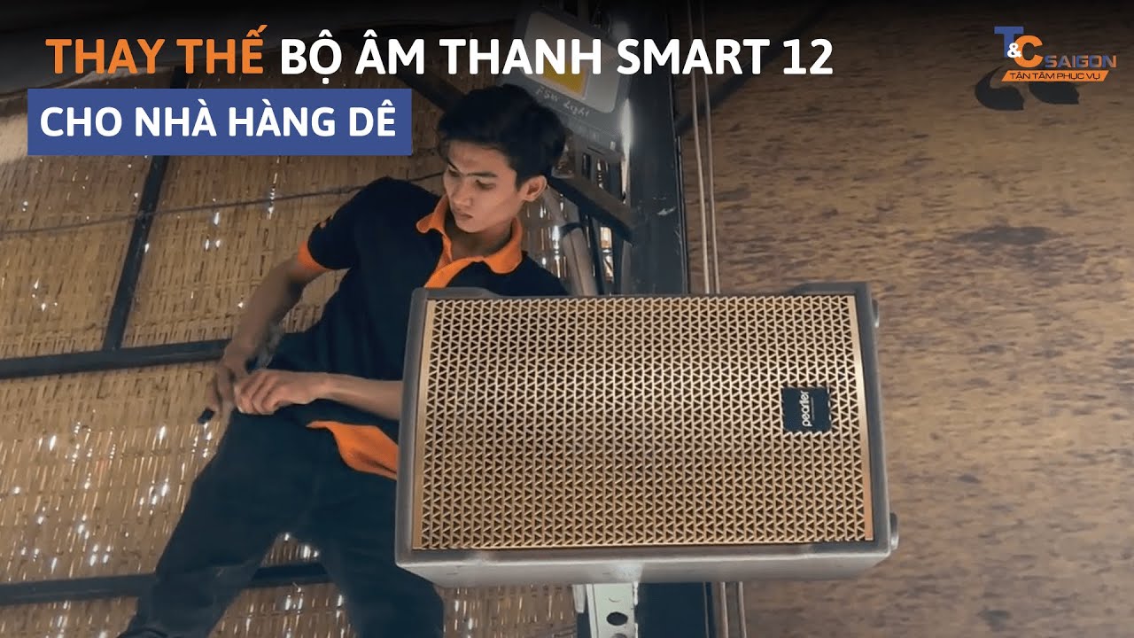 Loa Pearller Smart 12 | Thay thế to&agrave;n bộ loa nghe nhạc cho nh&agrave; h&agrave;ng | T&C S&agrave;i G&ograve;n Audio