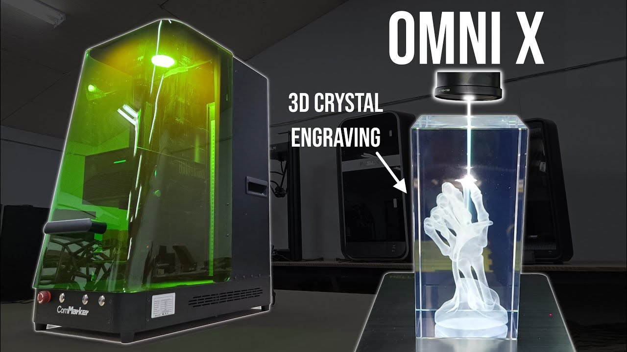 3D Engraving INSIDE Crystal! ComMarker Omni X UV Laser - First Impressions