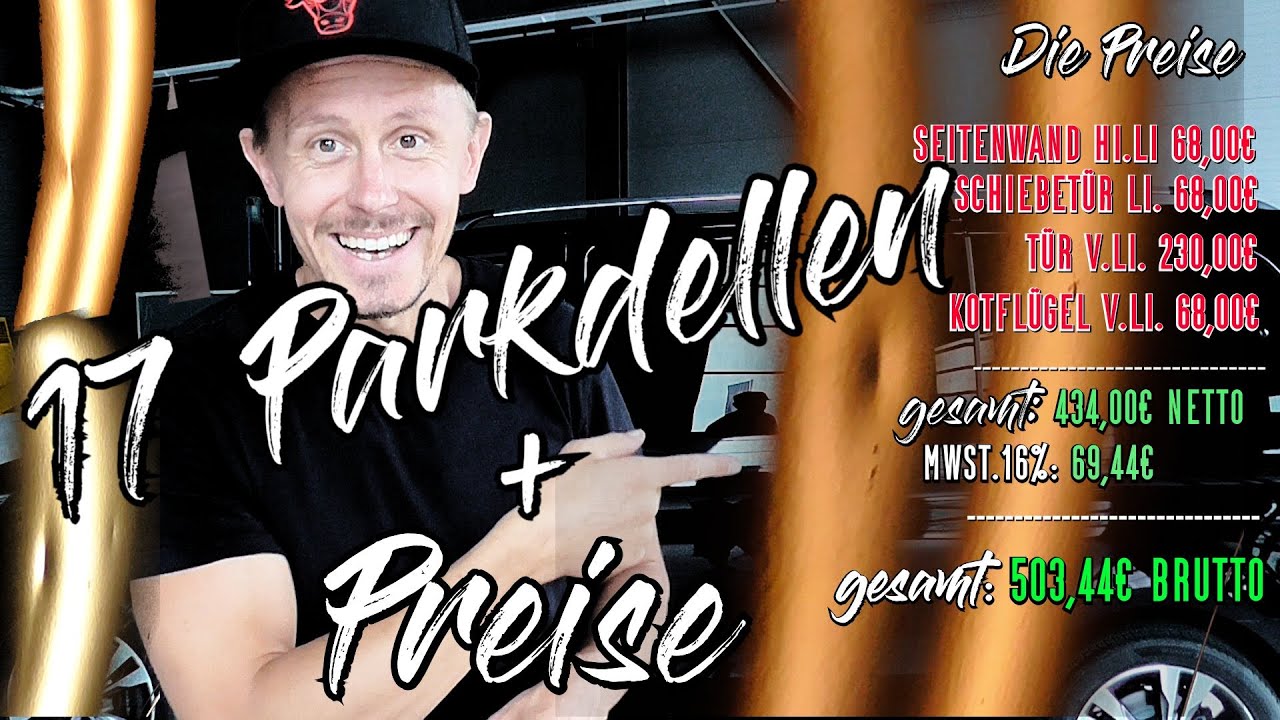 Dellen entfernen am Leasing Rückläufer | Dellen und Preise | Mercedes Vito | Ausbeultechnik Ullrich