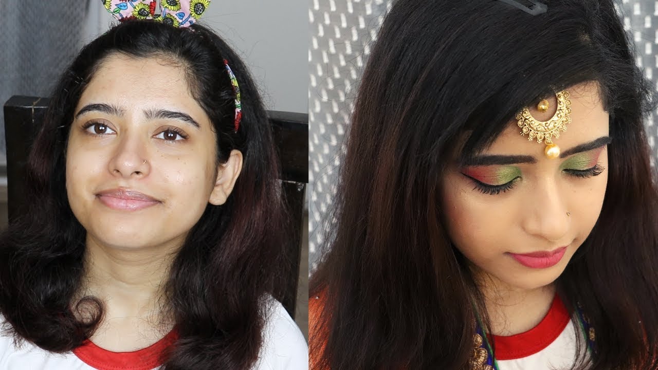 I Did Aninidita's Makeup For The first Time | Indian Wedding Guest/Reception Makeup for acne skin