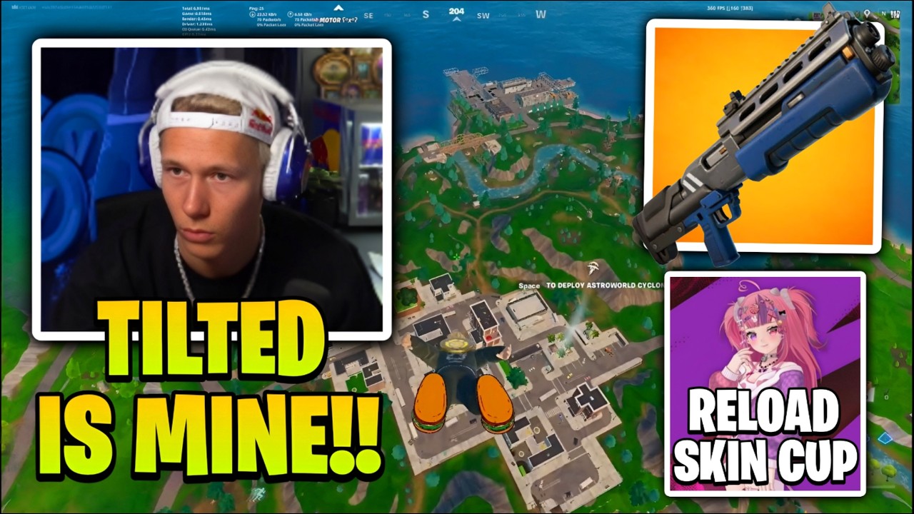 MrSavage SHOWS OFF His PRIME to PROS at Tilted Towers! Ironmouse Icon Skin