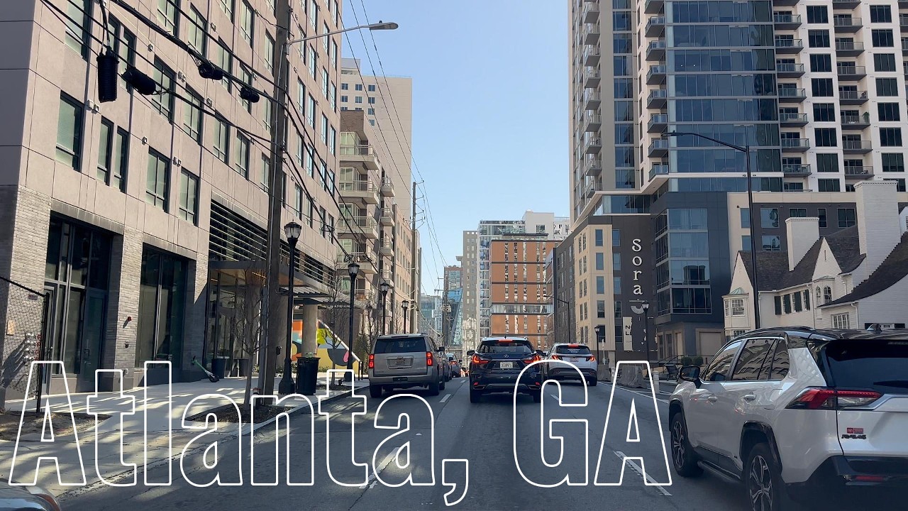 ☀️🚗🌆 4K POV Drive | Saturday City Traffic in Atlanta, GA | Sunny Day ✨