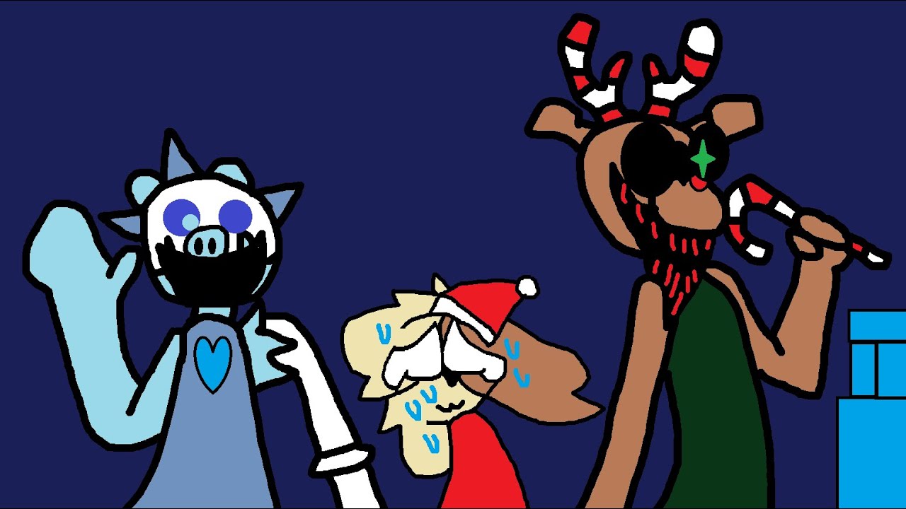 Jugando la actualización de navidad de Piggy el Terror del Retorno