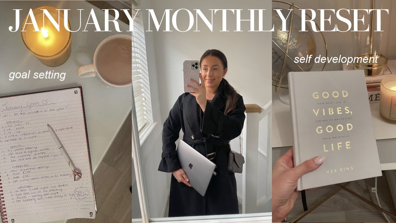 JANUARY MONTHLY RESET: goal setting & healthy habits, decluttering, finances & books