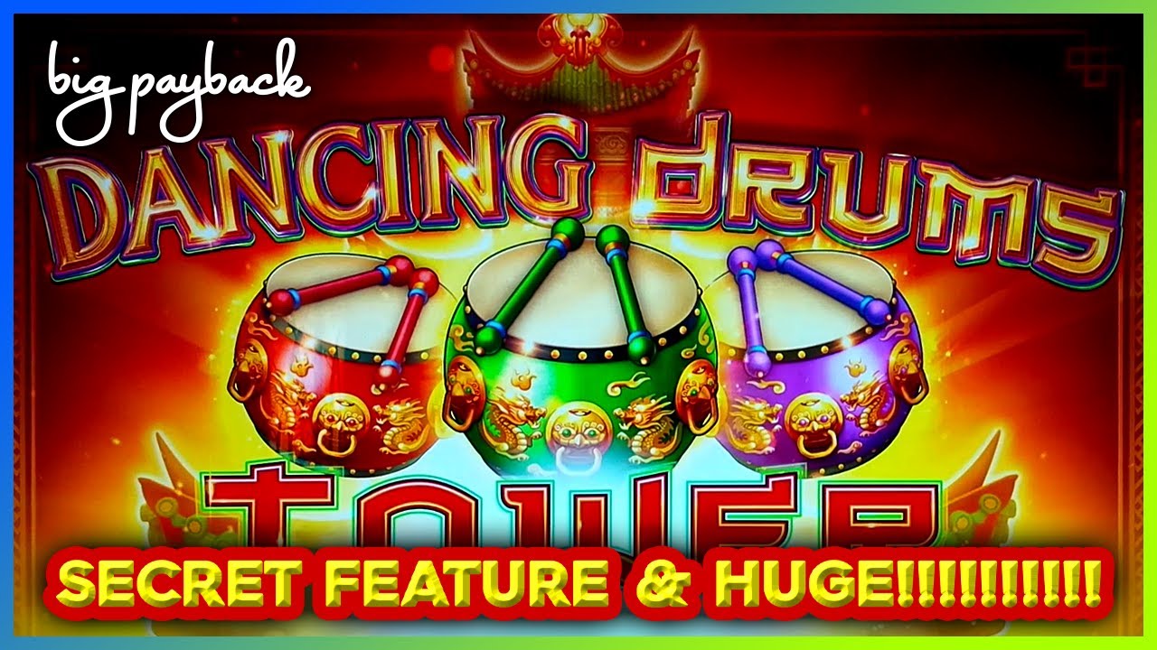 HUGE! The SECRET FEATURES of Dancing Drums Tower Slots!