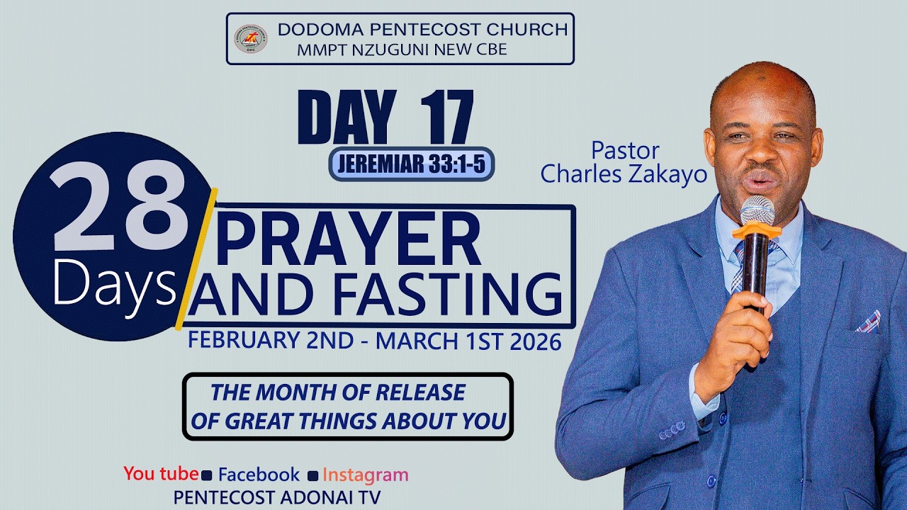 🟥🆕Live.IBADA YA MAOMBI SIKU YA 17 // PENTECOST MMPT NZUGUNI // REV. CHARLES ZAKAY0