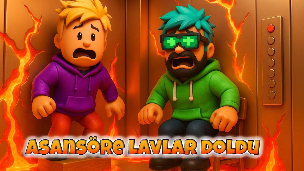 Asansöre Lavlar Doldu | Roblox Korku Asansörü 24