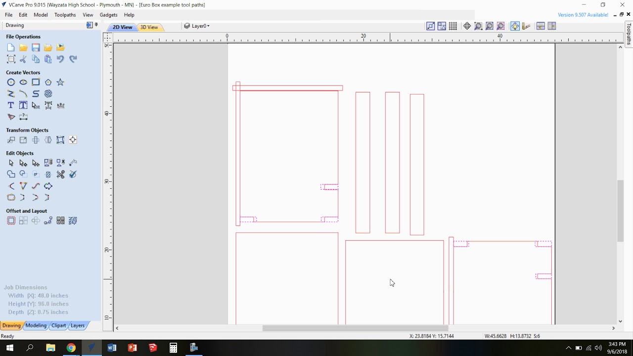 Cutting Pockets and Rabbets on Vcarve