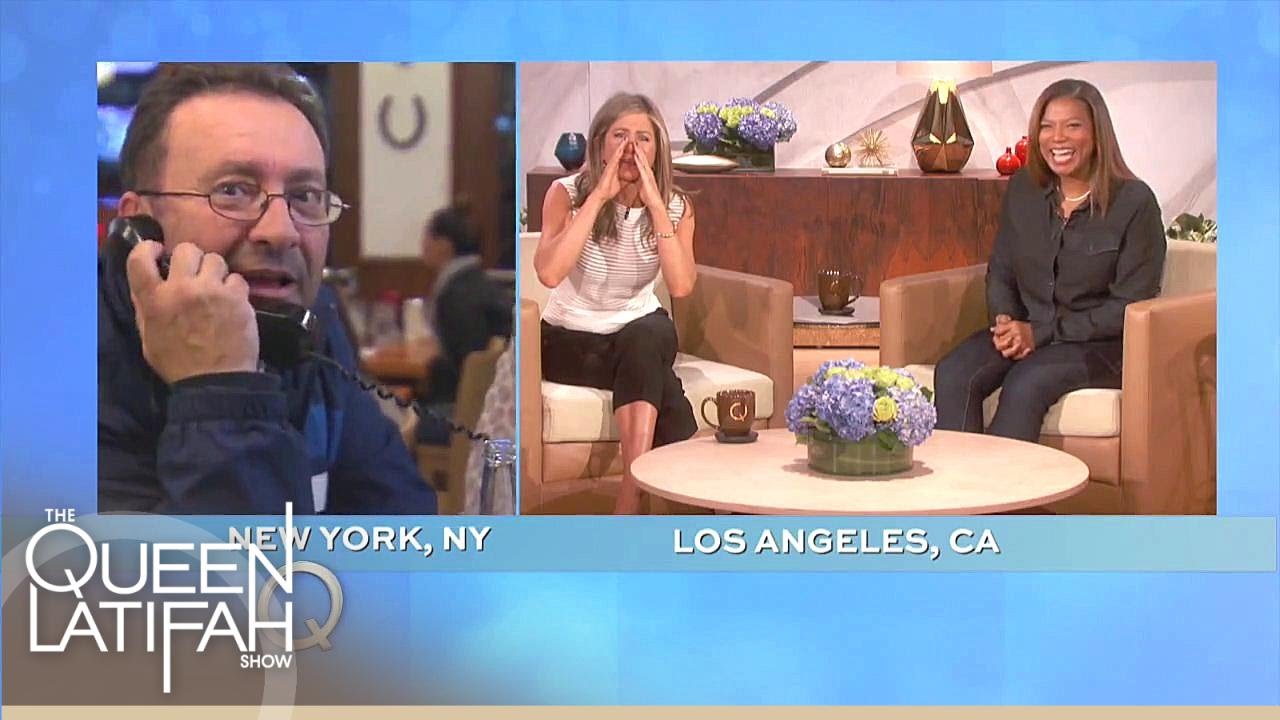 Jennifer Aniston Checks In With An Old Boss | The Queen Latifah Show