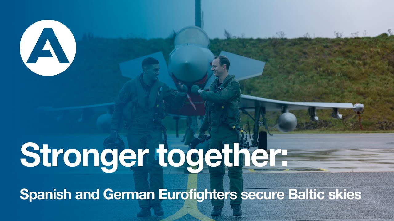 Stronger together: Spanish and German Eurofighters secure Baltic skies