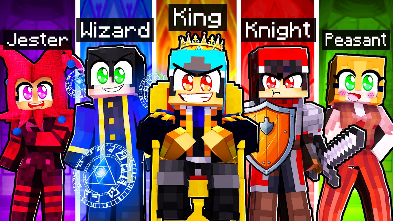 10 FRIENDS on One ROYAL BLOCK in Minecraft!
