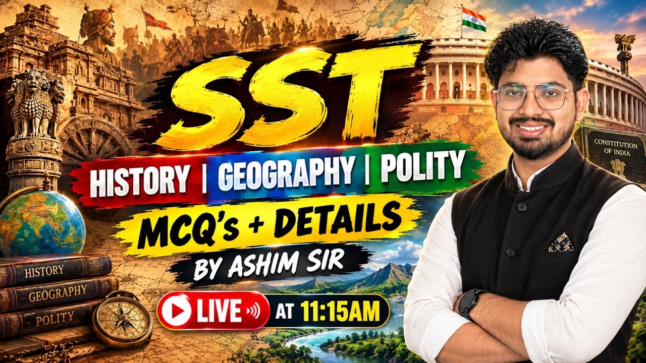 ETT Cadre 2026 | ETT Cadre SST MCQs + Detailed Concepts | SST Class By Ashim Sir
