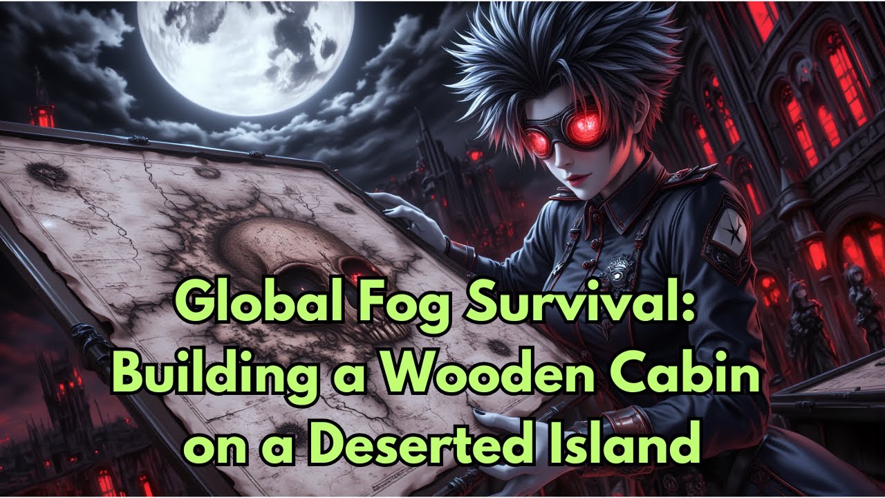 Global Fog Survival: Building a Wooden Cabin on a Deserted Island