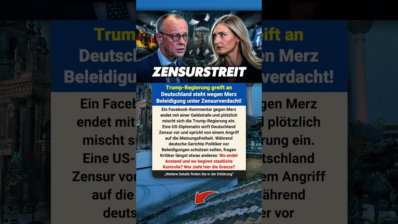 Trump-Beamtin attackiert Deutschland nach Merz-Urteil wegen Facebook-Post! #deutschland