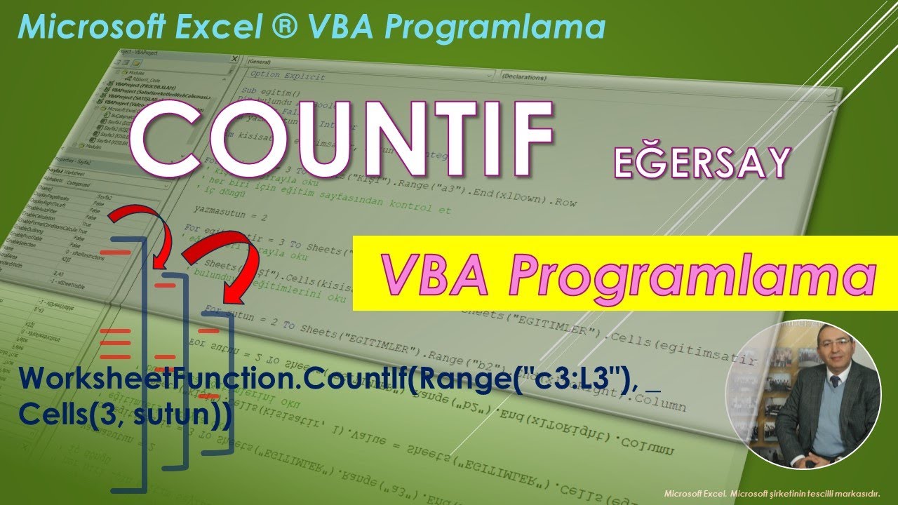 Excel VBA Kodlama - COUNTIF