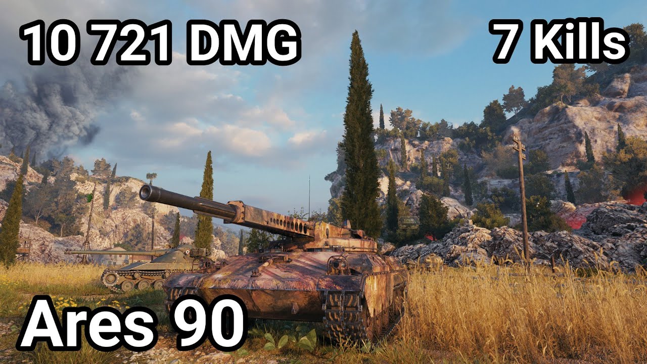 Ares 90 - 10 721 damage / 7 kill / 880 blocked / 2 463 assist