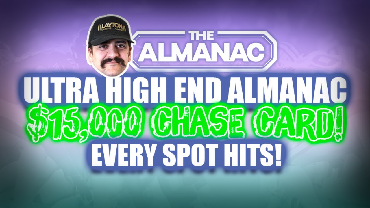 HIGH END ALMANAC IS BACK!! SATURDAY NIGHT GROUP BREAKS W/ LSC!!
