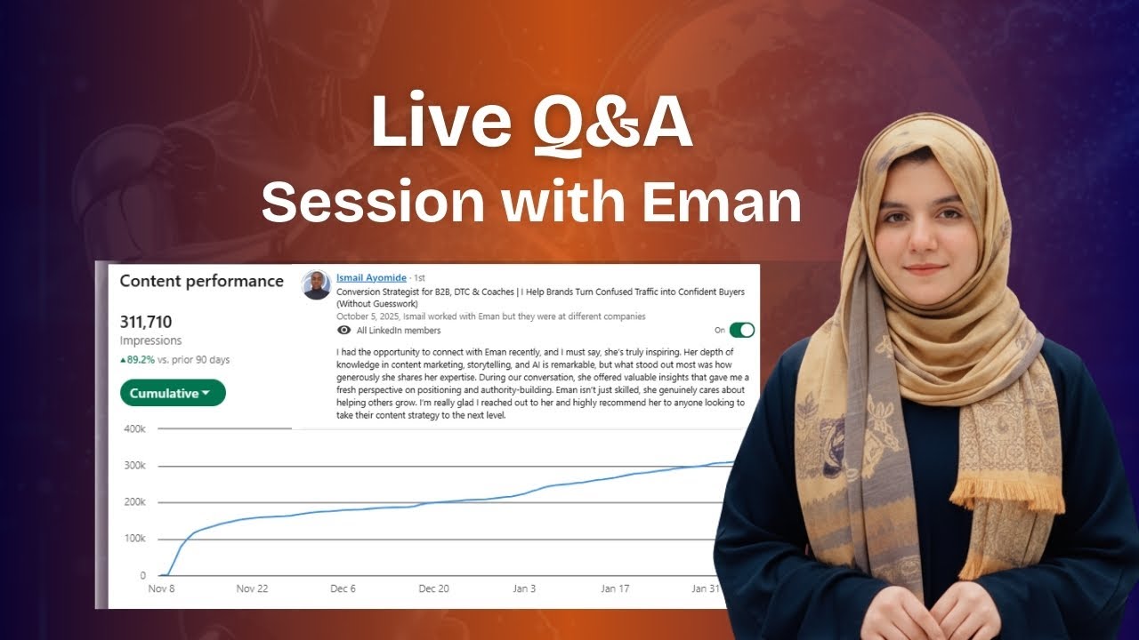 Live Q&A Session with Eman Zahid | AI Prompt Engineer | AI Content Marketer