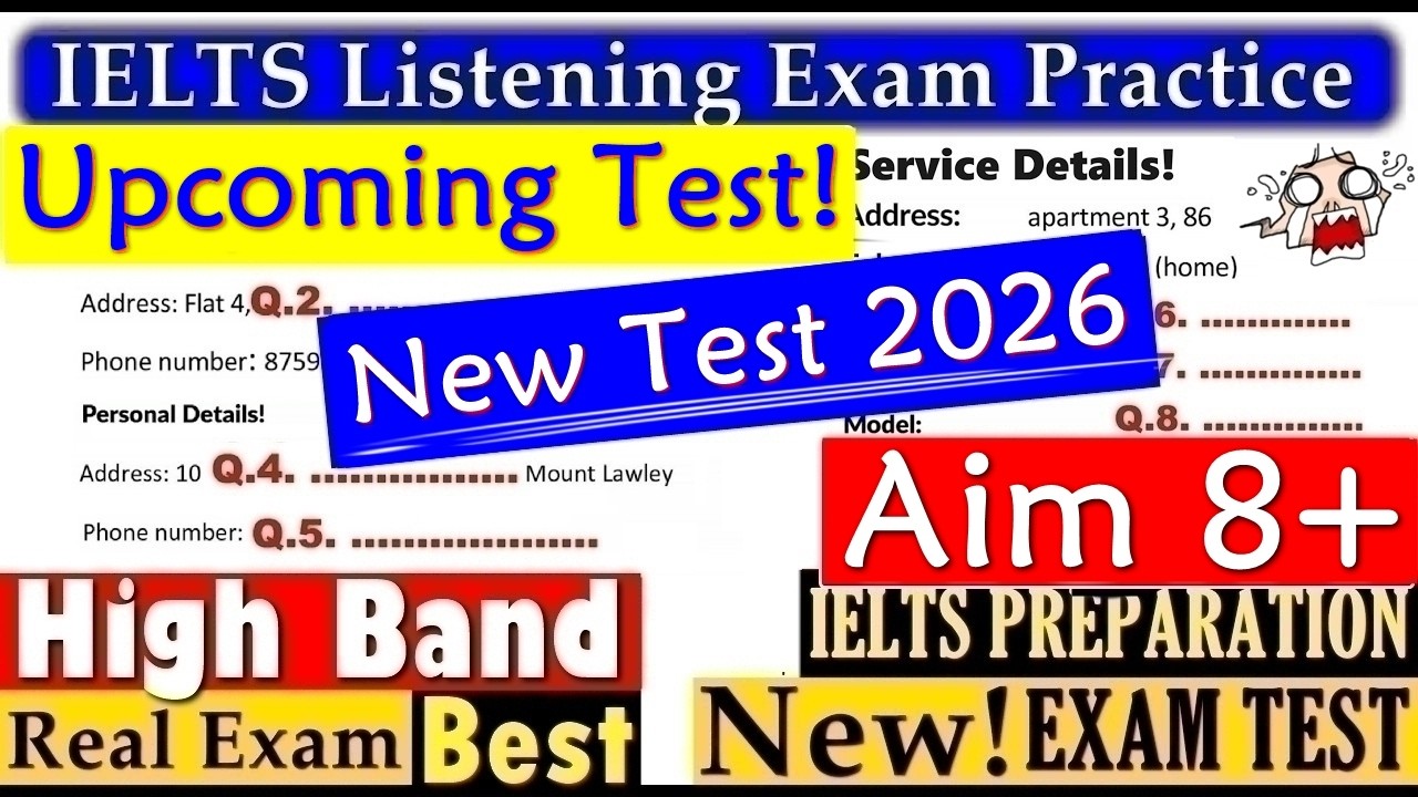 IELTS LISTENING PRACTICE TEST 2026 WITH ANSWERS | 26.08.2026