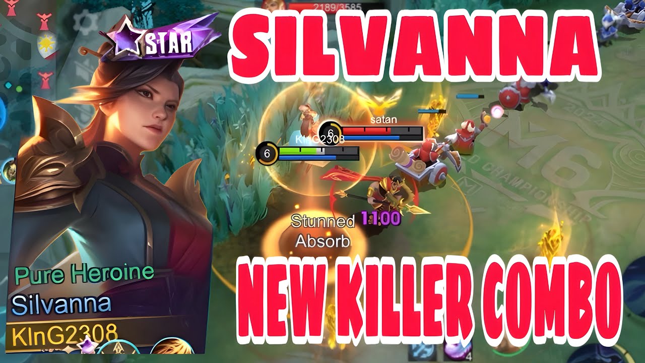 SOLO RANKED GAME SILVANNA NEW 1 HIT KILLER COMBO 100% BROKEN BUILD