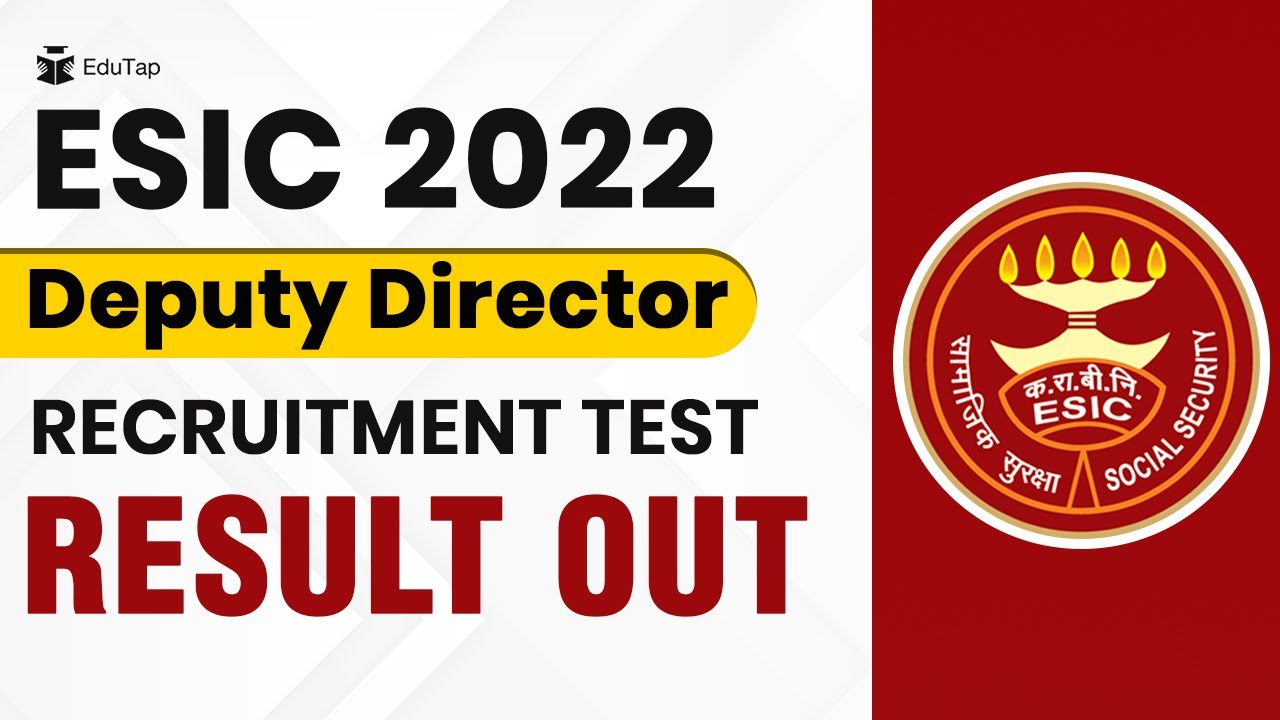 🔴ESIC Deputy Director Result 2022 | ESIC DD Exam detailed Analysis, Cut off | ESIC DD Answer Key