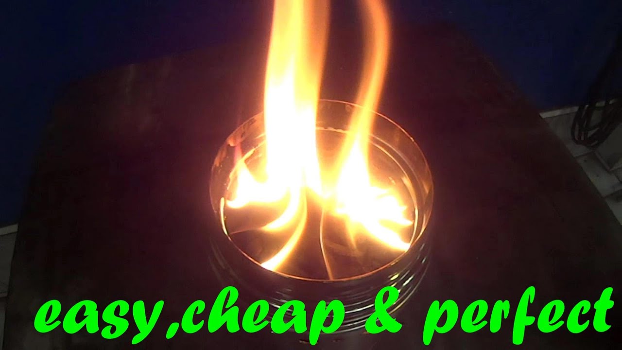 Woodgas Stove : easy - cheap - efficient : BURNING TEST, Pocket burner, make your eggs