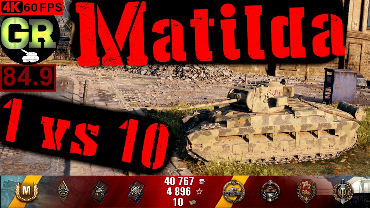 World of Tanks Matilda WoT Replay - 13 Kills 2.1K DMG(Patch 1.4.0)