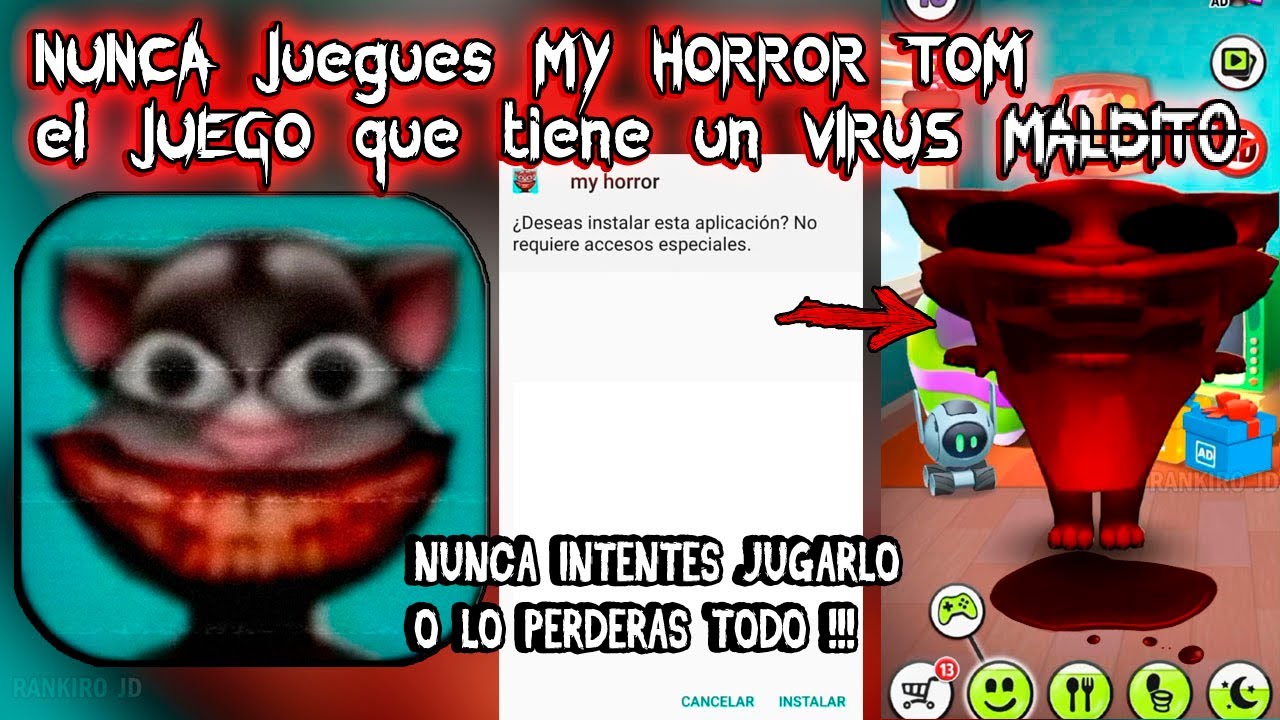 NUNCA juegues MY HORROR TOM el JUEGO que tiene un VIRUS MALDIT0