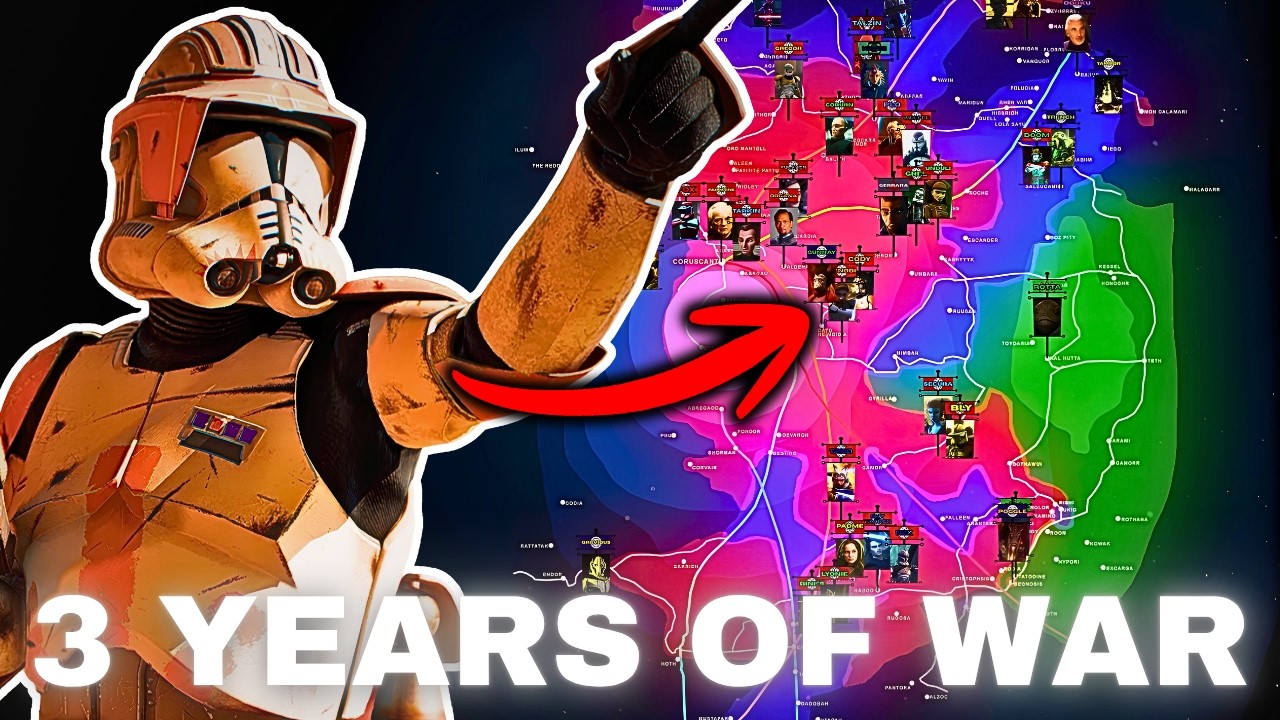 I Mapped EVERY Battle of the Clone Wars