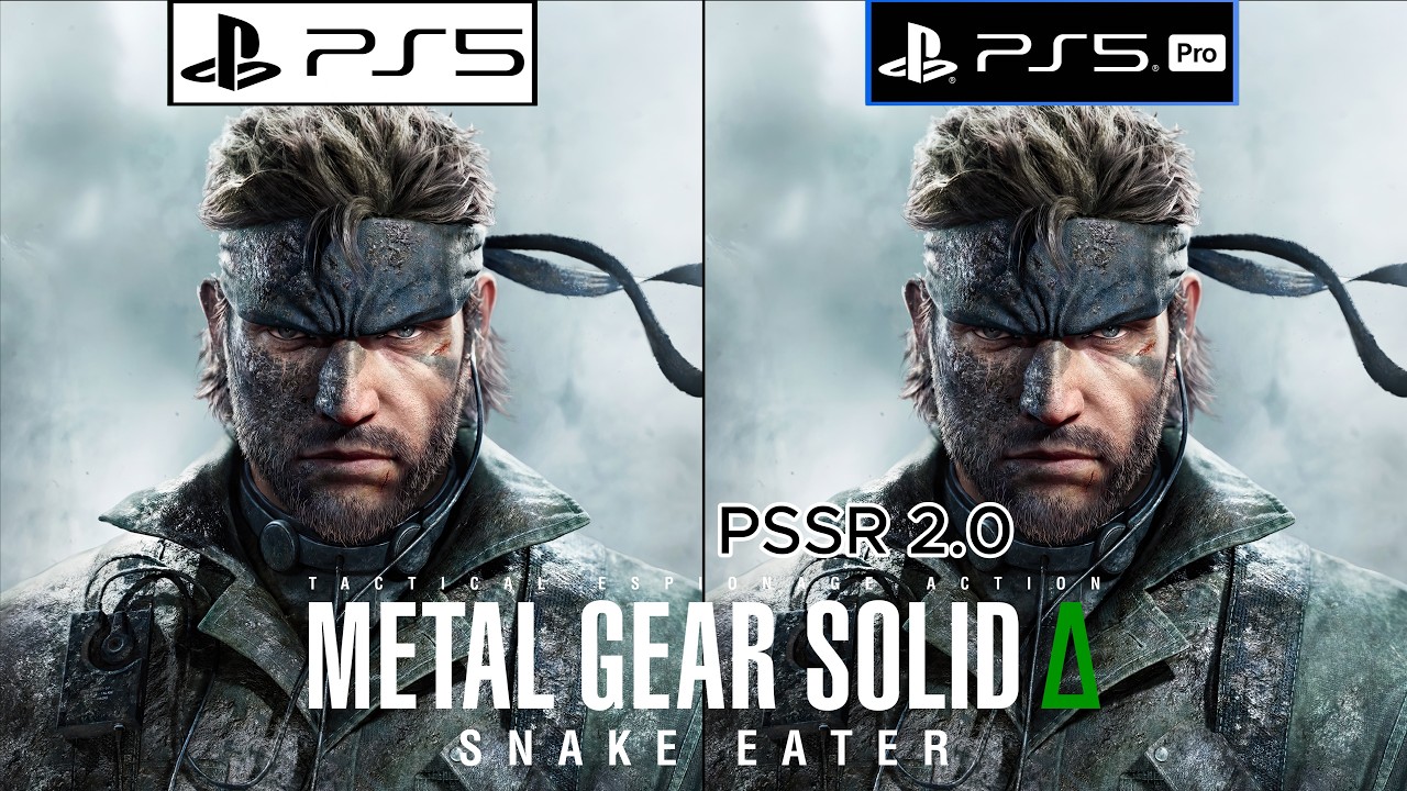 Metal Gear Solid Delta: Snake Eater PS5 vs PS5 Pro PSSR 2.0 - Graphics Comparison - Framerate