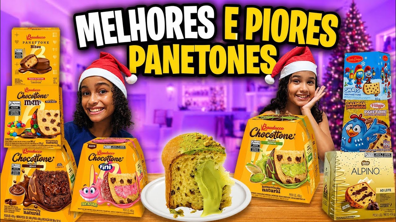 EXPERIMENTANDO SABORES DE PANETONE!!! Provamos o de PISTACHE! 😃